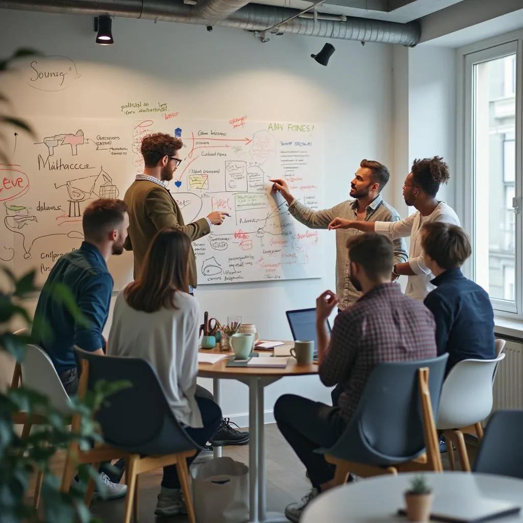 Équipe FinAIGence en réunion de brainstorming