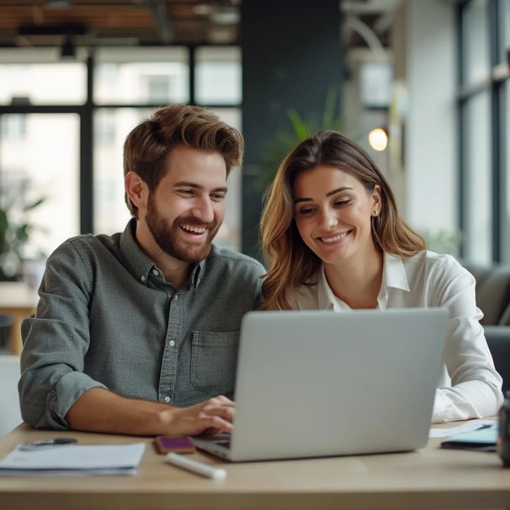 Collaborateurs de FinAIGence travaillant ensemble
